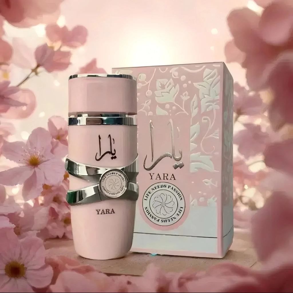 Yara Pink Eau De Parfum For Women – 3.4 Oz | Sweet Fruity Vanilla Citrus Floral Scent, Long-Lasting, Holiday Gifts